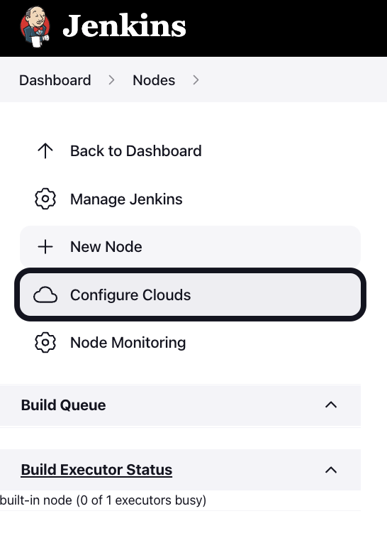 Configure clouds option in navigation.